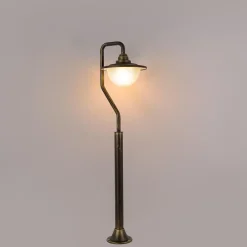 QAZQA staande buitenlampen bruges goudkleurig e27