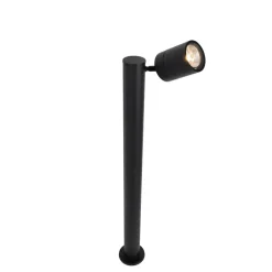 Buitenverlichting|Staande Lampen-QAZQA staande buitenlampen solo zwart gu10