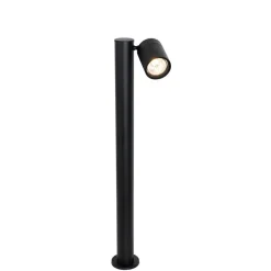 Buitenverlichting|Staande Lampen-QAZQA staande buitenlampen solo zwart gu10