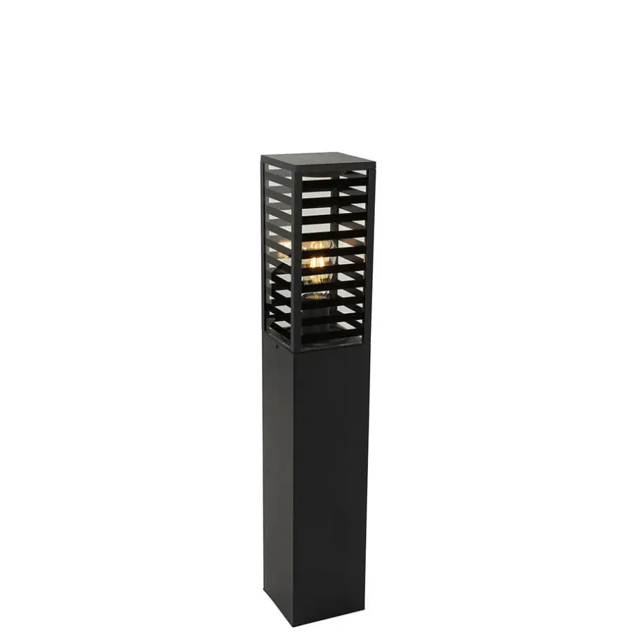 QAZQA staande buitenlampen reims zwart e27