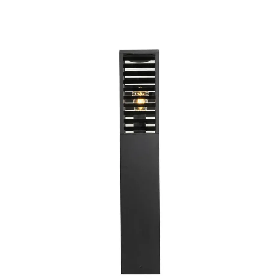 QAZQA staande buitenlampen reims zwart e27