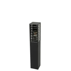 QAZQA staande buitenlampen reims zwart e27