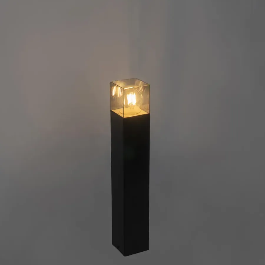 Buitenverlichting|Staande Lampen-QAZQA staande buitenlampen denmark zwart e27