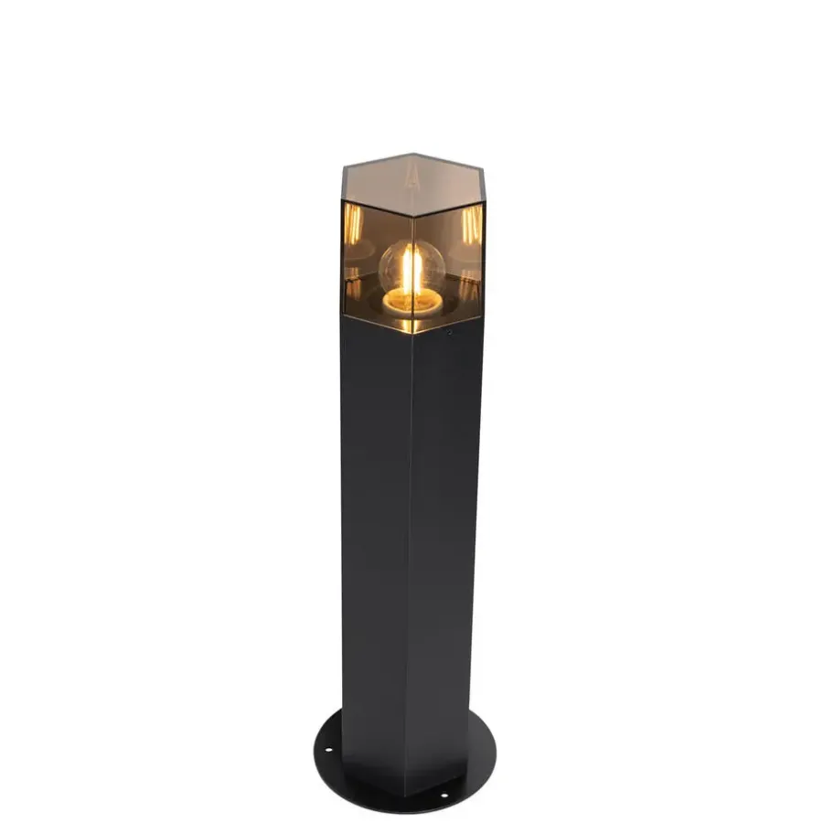 Buitenverlichting|Staande Lampen-QAZQA staande buitenlampen denmark zwart e27