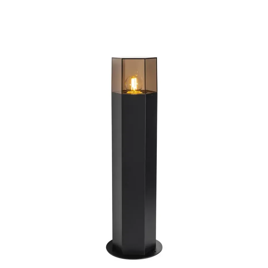 Buitenverlichting|Staande Lampen-QAZQA staande buitenlampen denmark zwart e27