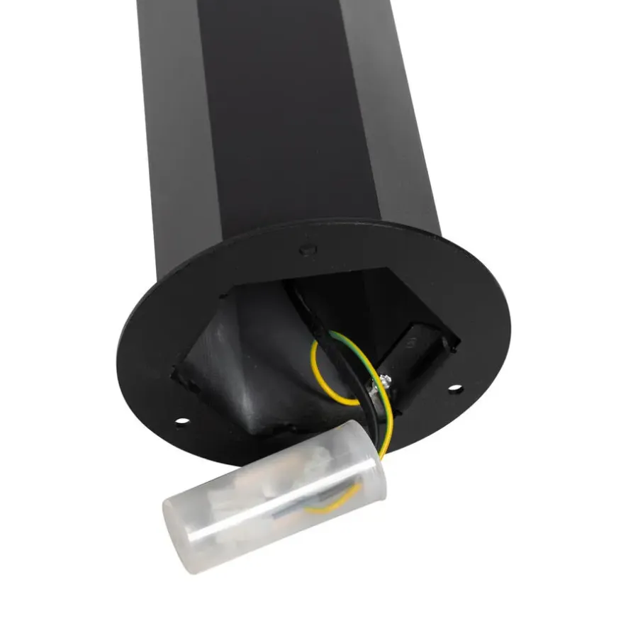 Buitenverlichting|Staande Lampen-QAZQA staande buitenlampen denmark zwart e27