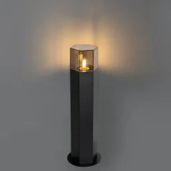 Buitenverlichting|Staande Lampen-QAZQA staande buitenlampen denmark zwart e27