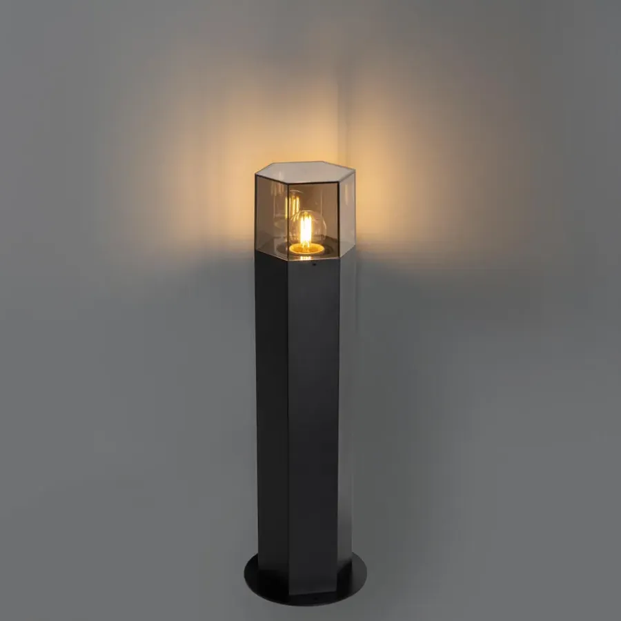 Buitenverlichting|Staande Lampen-QAZQA staande buitenlampen denmark zwart e27