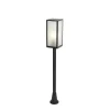 Staande Lampen-QAZQA staande buitenlampen charlois ribbed zwart