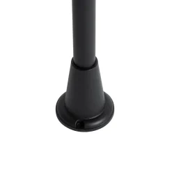 Staande Lampen-QAZQA staande buitenlampen charlois ribbed zwart