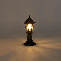 Staande Lampen-QAZQA staande buitenlampen new haven goudkleurig e27