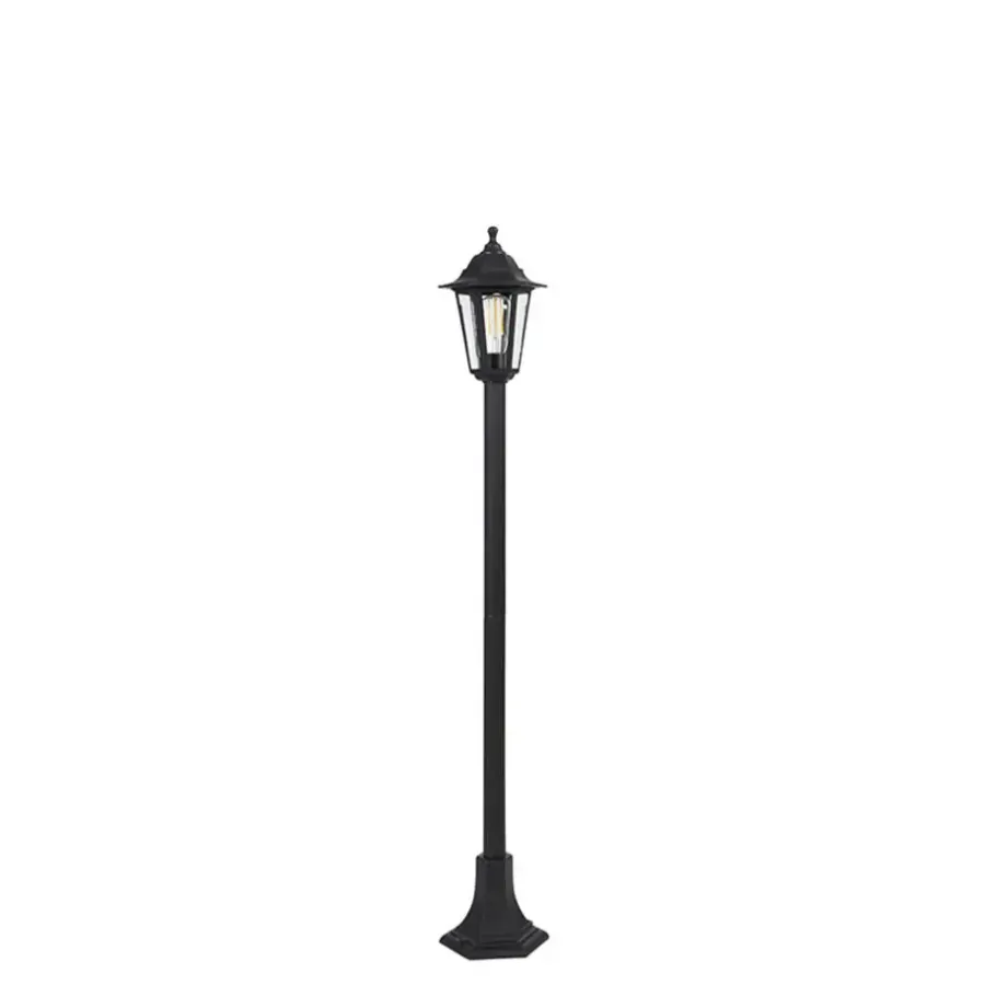 QAZQA staande buitenlampen new haven zwart e27