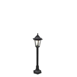 QAZQA staande buitenlampen new haven zwart e27