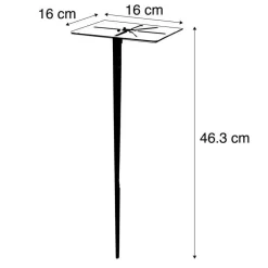 QAZQA staande buitenlampen denmark wit e27