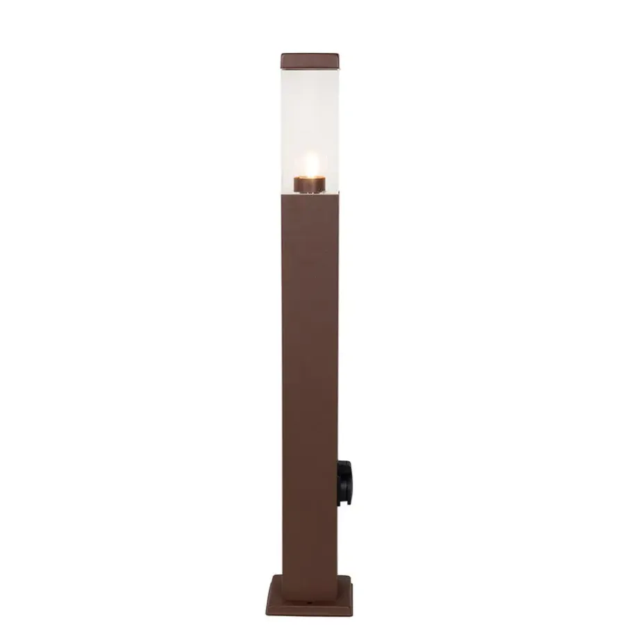 QAZQA staande buitenlampen malios bronskleurig e27