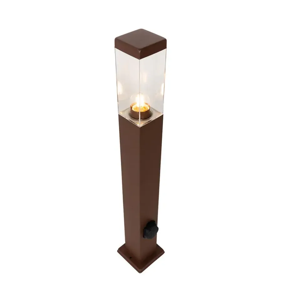 QAZQA staande buitenlampen malios bronskleurig e27