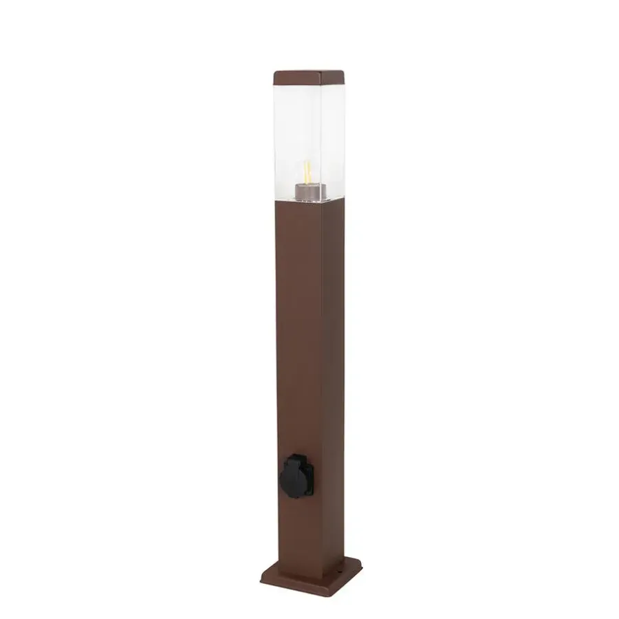 QAZQA staande buitenlampen malios bronskleurig e27