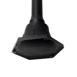QAZQA staande buitenlampen berta zwart e27