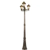 QAZQA staande buitenlampen new haven goudkleurig e27