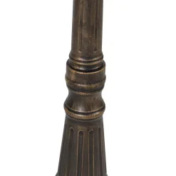 QAZQA staande buitenlampen new haven goudkleurig e27