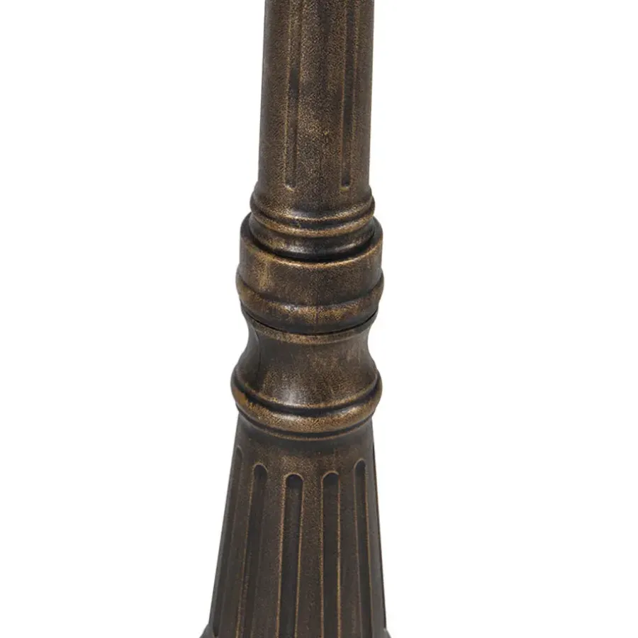 QAZQA staande buitenlampen new haven goudkleurig e27