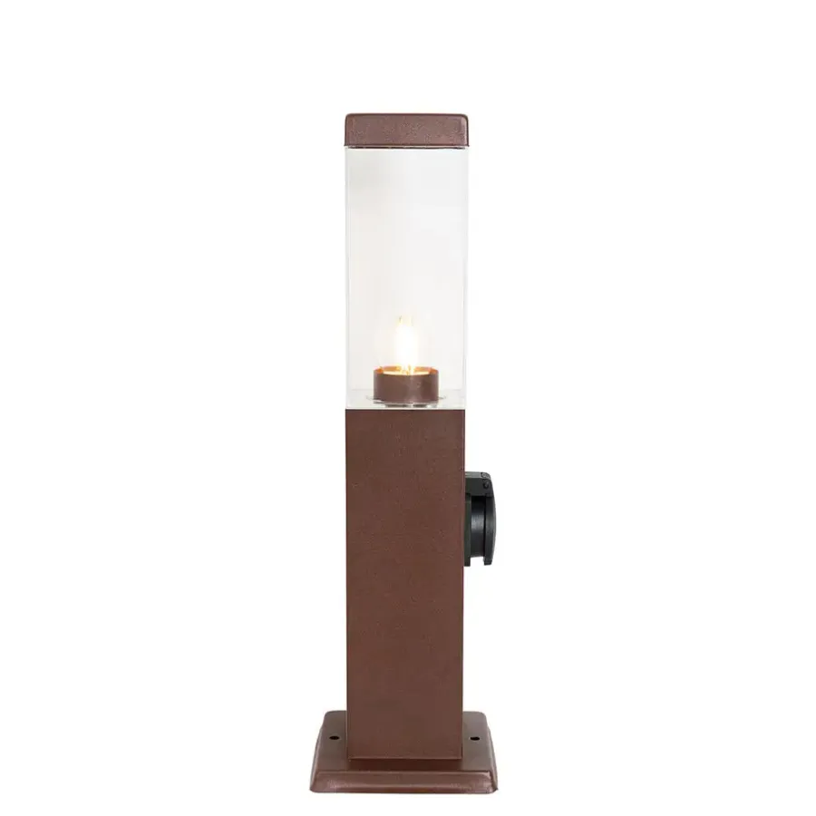 QAZQA staande buitenlampen malios bronskleurig e27