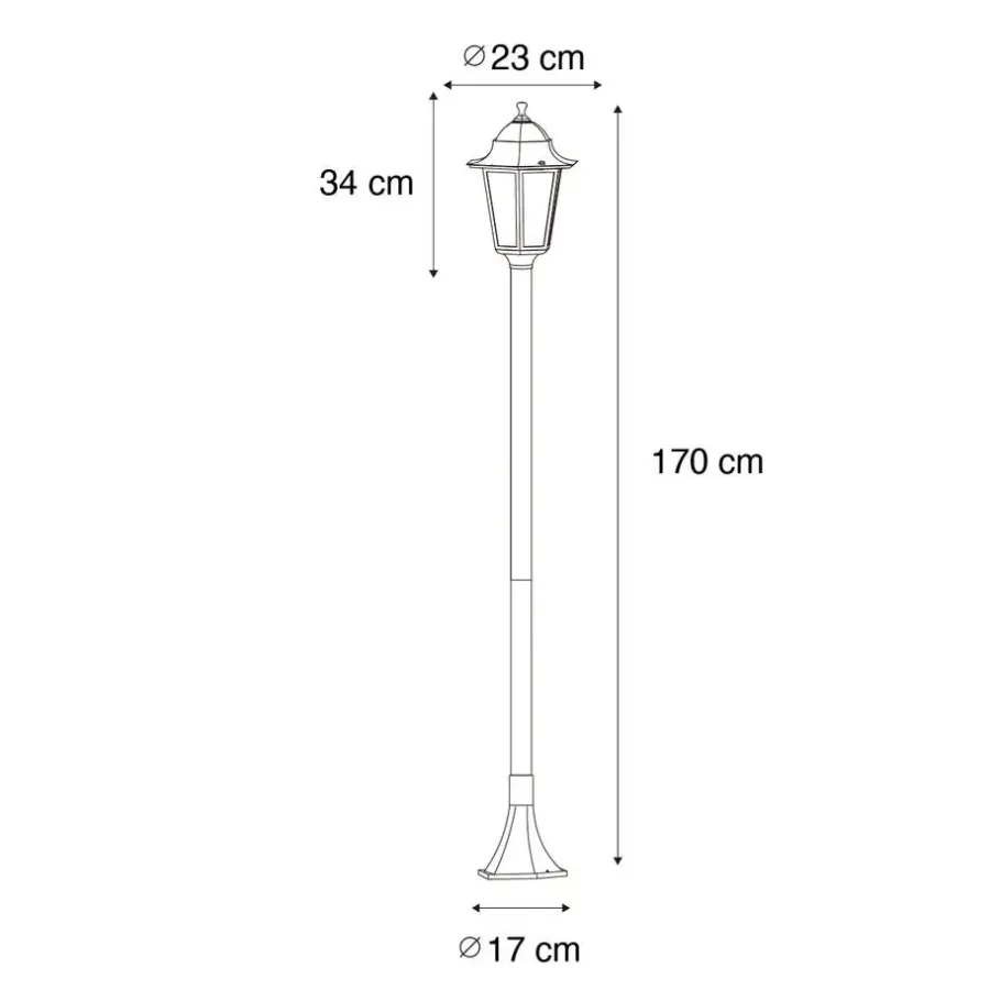 QAZQA staande buitenlampen new orleans groen e27