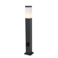 Buitenverlichting|Staande Lampen-QAZQA staande buitenlampen malios zwart e27