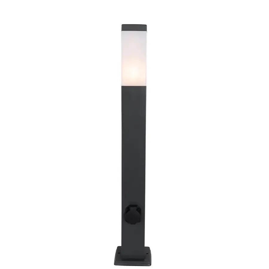 Buitenverlichting|Staande Lampen-QAZQA staande buitenlampen malios zwart e27