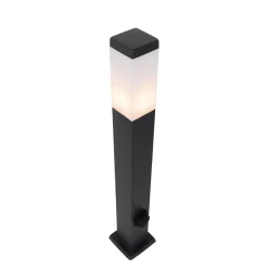 Buitenverlichting|Staande Lampen-QAZQA staande buitenlampen malios zwart e27