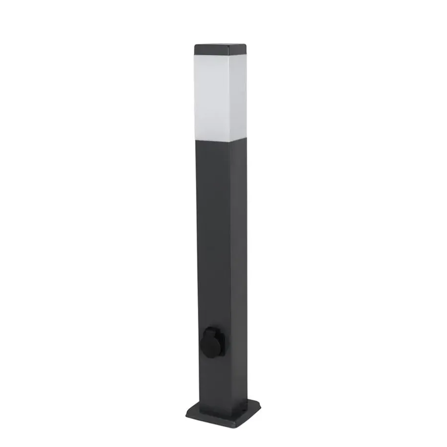 Buitenverlichting|Staande Lampen-QAZQA staande buitenlampen malios zwart e27