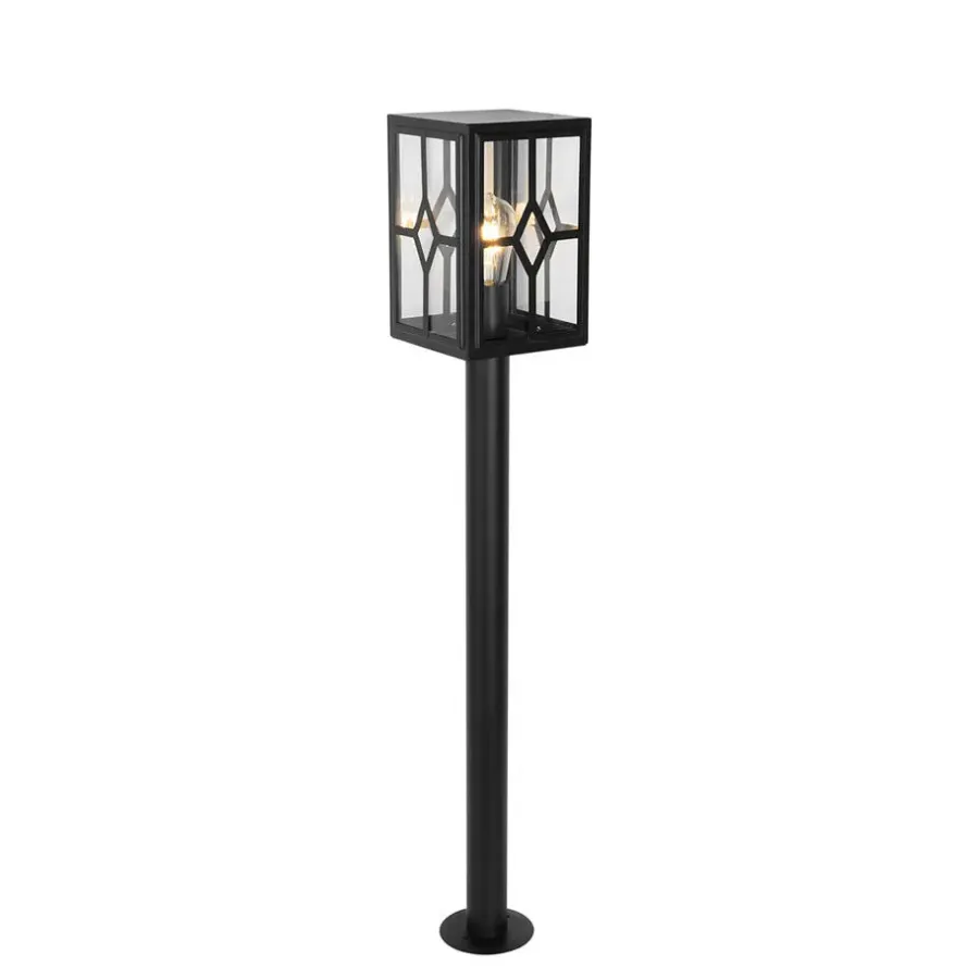 Staande Lampen-QAZQA staande buitenlampen dover zwart e27
