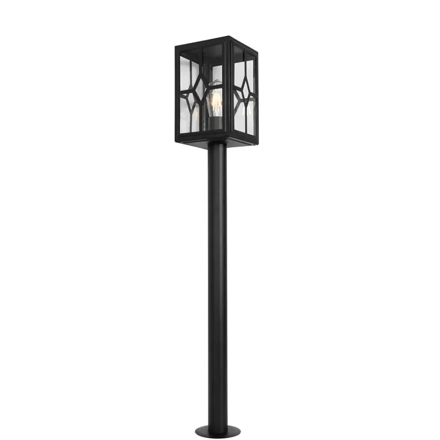 Staande Lampen-QAZQA staande buitenlampen dover zwart e27