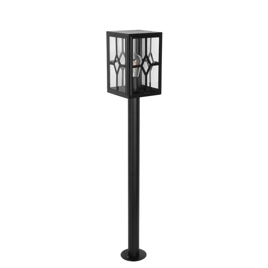 Staande Lampen-QAZQA staande buitenlampen dover zwart e27