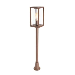 QAZQA staande buitenlampen charlois bronskleurig e27