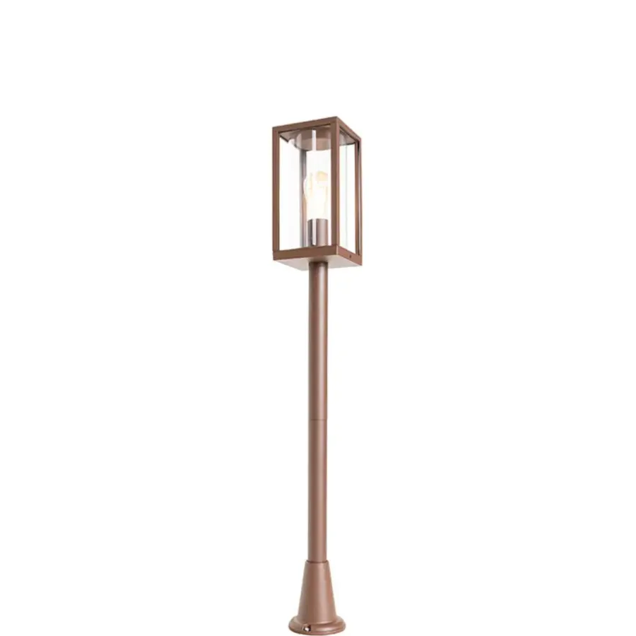 QAZQA staande buitenlampen charlois bronskleurig e27