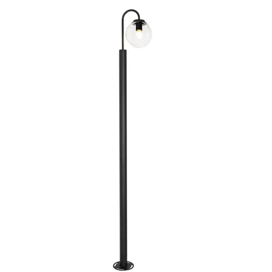 Staande Lampen-QAZQA staande buitenlampen sfera zwart e27