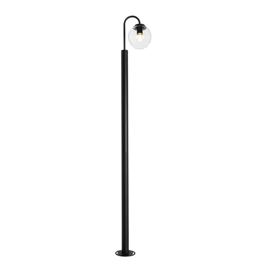 Staande Lampen-QAZQA staande buitenlampen sfera zwart e27