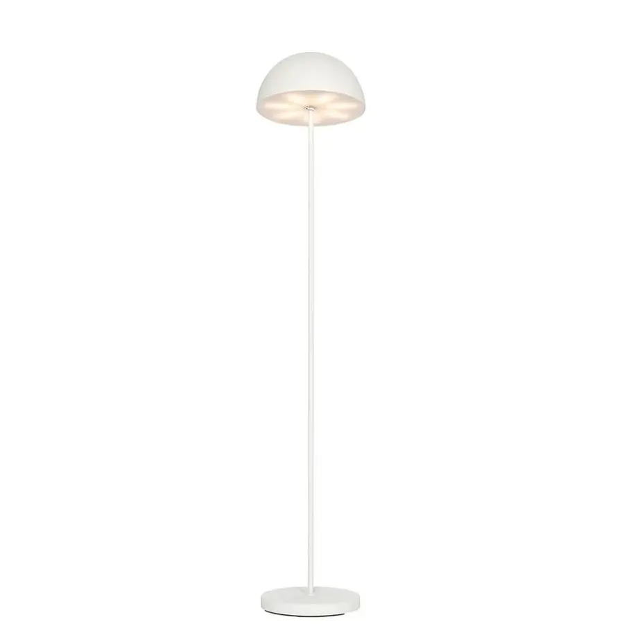 Buitenverlichting|Staande Lampen-QAZQA staande buitenlampen keira wit geïntegreerde led