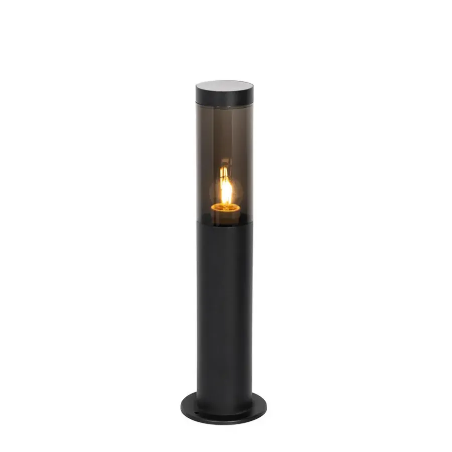 Staande Lampen-QAZQA staande buitenlampen rox zwart e27