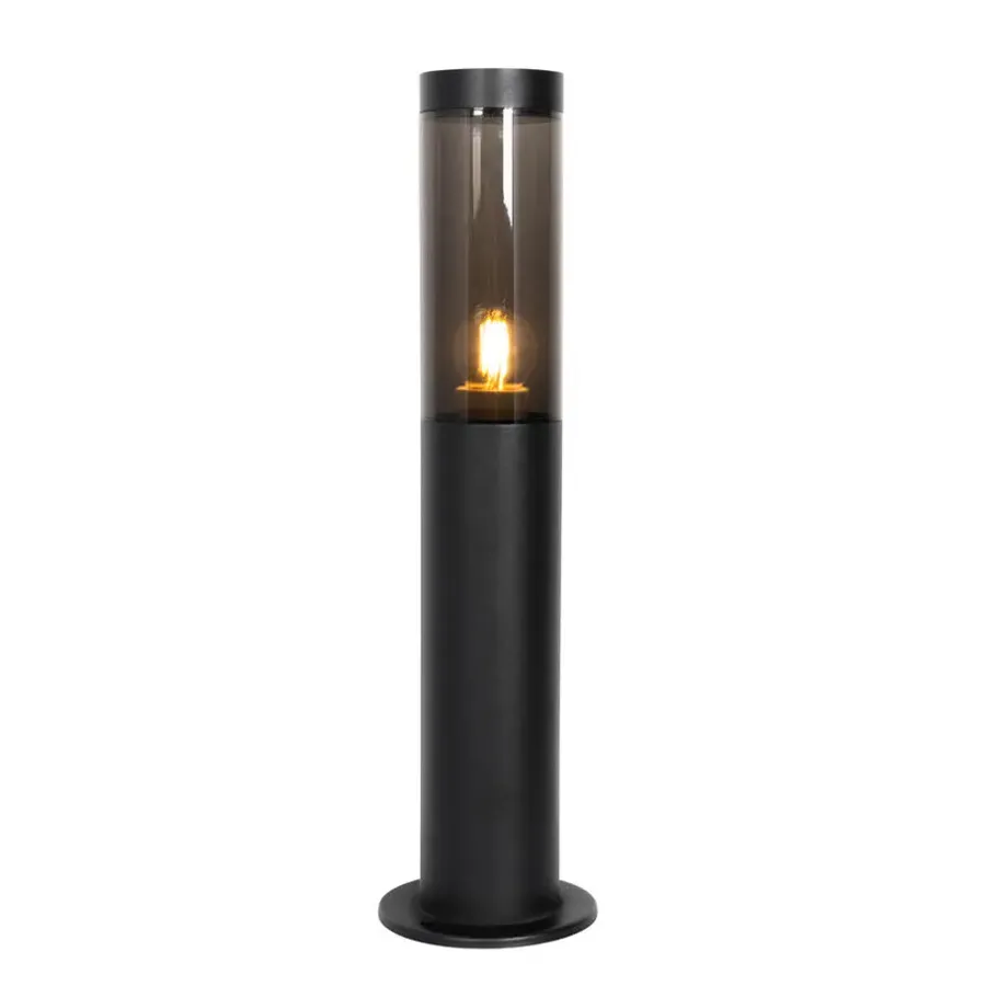 Staande Lampen-QAZQA staande buitenlampen rox zwart e27