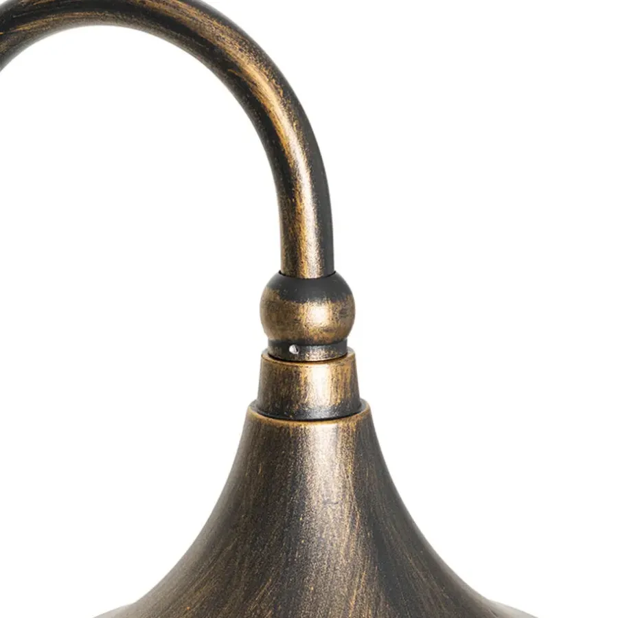 QAZQA staande buitenlampen daphne goudkleurig e27