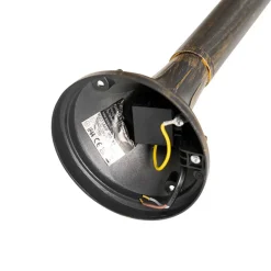 QAZQA staande buitenlampen daphne goudkleurig e27