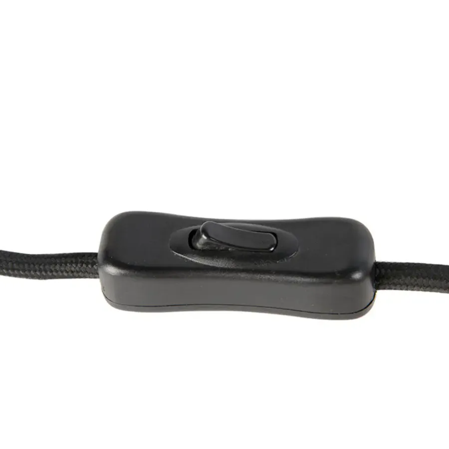 QAZQA tafellampen bliss zwart e27
