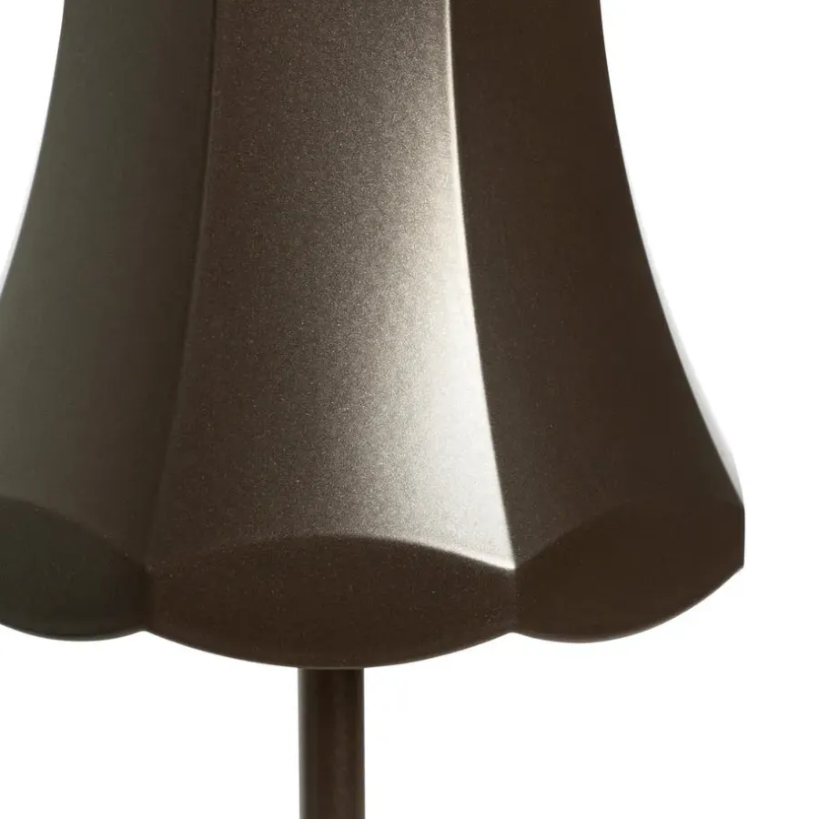 QAZQA tafellampen granny retro bruin geïntegreerde led