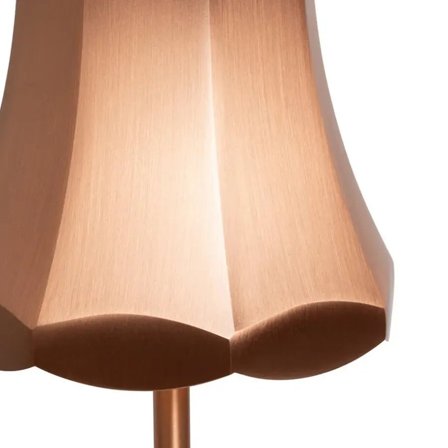 QAZQA tafellampen granny retro bruin geïntegreerde led