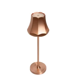 QAZQA tafellampen granny retro bruin geïntegreerde led