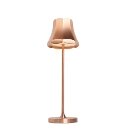 QAZQA tafellampen granny retro bruin geïntegreerde led