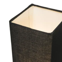 Tafellampen-QAZQA tafellampen milo tl zwart e14
