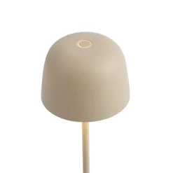 Tafellampen-QAZQA tafellampen raika beige geïntegreerde led